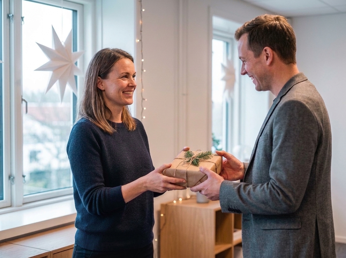 Arbejdsgiver giver medarbejder en julegave inden for den skattefrie grænse